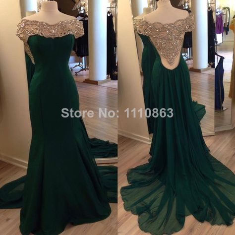 Prom Dress Off The Shoulder, Off The Shoulder Prom Dress, Prom Dresses Off The Shoulder, Backless Evening Gowns, Dress Beading, Modest Formal Dresses, Chiffon Evening Dresses, Beaded Prom Dress, Backless Prom Dresses