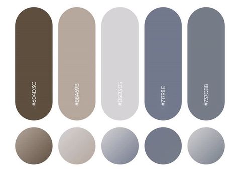 Gray Palette Color, Light Grey Color Palette, Gray Palette, Flat Color Palette, Website Color Palette, Color Design Inspiration, Grey Palette, Web Colors, Hex Color Palette