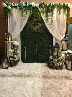 Rabiul Awal Decoration Ideas, Raya Booth Decoration, Ameen Decor Ideas, Eid Backdrop Ideas, Marriage Booth School, Milad Decoration Ideas At Home, Hari Raya Decoration Ideas Diy, Hari Raya Photobooth, Marriage Booth