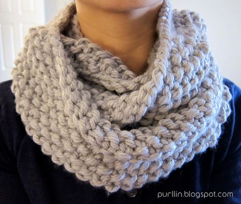 December Seed Stitch Infinity Circle Scarf [ free knitting pattern ] Infinity Scarf Knitting Pattern, Infinity Scarfs, Knitted Cowl, Infinity Scarf Pattern, Knitting Patterns Free Scarf, Cowl Knitting Pattern, Hat Knitting, Seed Stitch, How To Purl Knit