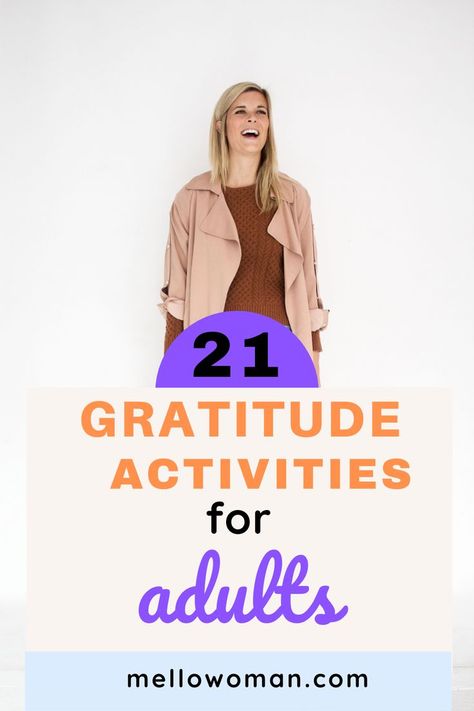 Gratitude Activities For Adults, Positivity Activities, Group Activities For Adults, Be More Mindful, Gratitude Activities, Practicing Gratitude, Raise Your Vibration, Affirmations For Kids, Gratitude Affirmations