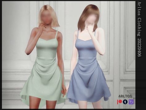 Sims 4 Shein Clothes, Sims 4 Cc Flowy Dress, Sims 4 Mint Clothes, Sims 4 Flowy Dress, Sims 4 Not So Berry Cc Mint, Sims 4 Cc Mint Clothes, Sims 4 Mini Dress Cc, Sims 4 Cc Mint, Sims Resource Clothes