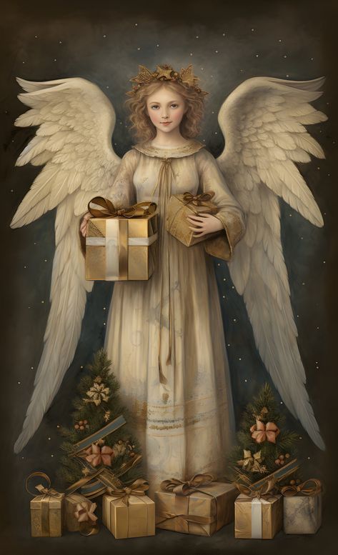 Cherub Art, Angels Christmas, Angel Images, Winter Project, Angel Painting, Angel Pictures, Angel Face, Fairy Angel, Traditional Paintings