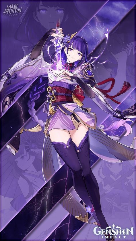 🪄Character Wallpaper✨ Samurai Anime, Raiden Shogun, Anime Poses Reference, Cute Pokemon, Cute Anime Pics, Anime Poses, Purple Hair, Cute Anime Couples, Cute Cartoon Wallpapers