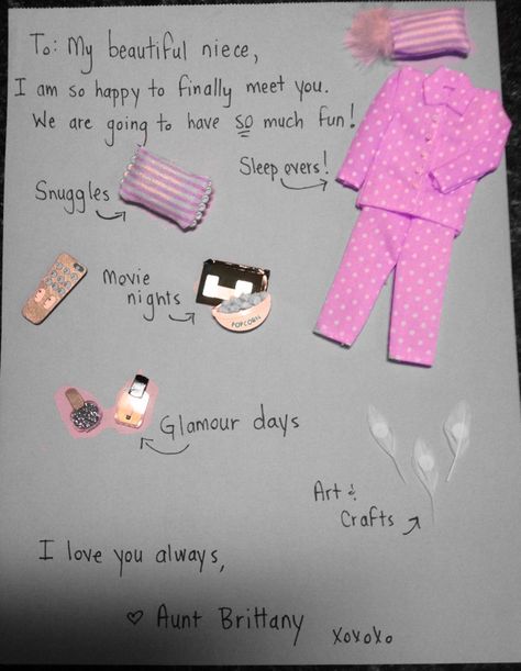 My letter to my newborn niece Baby Niece Gifts, Newborn Niece, To My Niece, Day Of Birth, Baby Niece, Niece Gifts, Sister Sister, Best Friends Whenever, Crafty Gifts