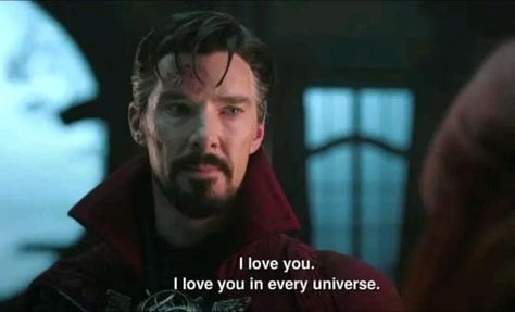 I Love U In Every Universe Dr Strange, Doctor Strange I Love You In Every Universe, I Love You In Every Universe Dr Strange, Best Friends Cartoon, Movies Quotes Scene, Marvel Quotes, Friend Cartoon, Dr Strange, Doctor Strange