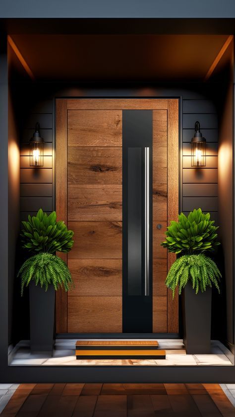 House Main Door, House Front Door Design, Modern Entrance Door, House Main Door Design, Main Entrance Door Design, Villain Aesthetic, Modern Entrance, Home Door Design, Classic Villa