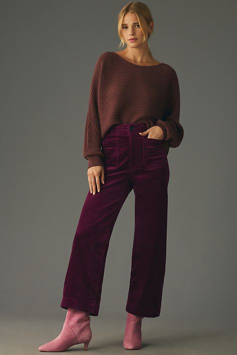 Corduroy Pants Outfit, Mein Style, Work Looks, Wear To Work, Outfit Inspo Fall, Professional Outfits, Corduroy Pants, Cute Fashion, Cropped Pants