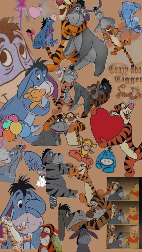 Eeyor and tigger Tigger Wallpaper, Iphone Wallpaper, Halloween, Disney