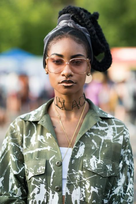 Afro Punk Fashion Street Style, Music Festival Hairstyles, Hairstyles Festival, Hairstyles Afro, Urban Hairstyles, Festival Hairstyles, Afro Goth, Hipster Girl, Afro Punk Fashion