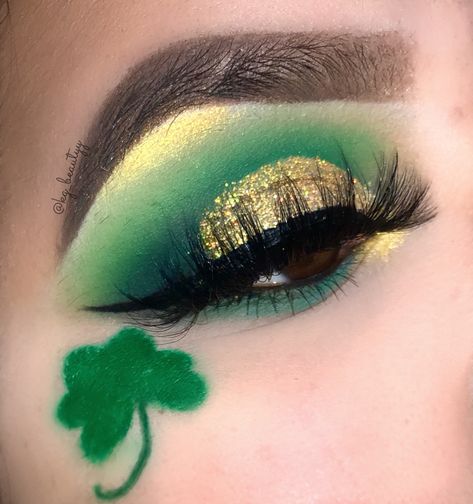 St Pats Makeup, St Patricks Makeup Ideas, St Pattys Makeup Ideas, St Patrick’s Day Make Up, March Makeup, St Patrick Makeup, St Patricks Day Eye Makeup, Saint Patrick Makeup, St Patrick Makeup Looks