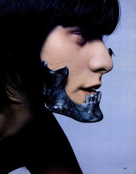 Metal jaw piece- Shaun Leane for Alexander McQueen Genji Shimada, Shaun Leane, Yennefer Of Vengerberg, Ex Machina, Black Mask, Rick Riordan, Makeup Organization, Overwatch, A Black