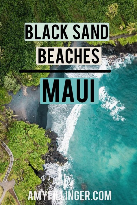 Maui Black Sand Beach, Molokini Crater, Beaches In Hawaii, Best Beaches In Maui, Maui Snorkeling, Maui Itinerary, Maui Activities, Green Sand Beach, Red Sand Beach