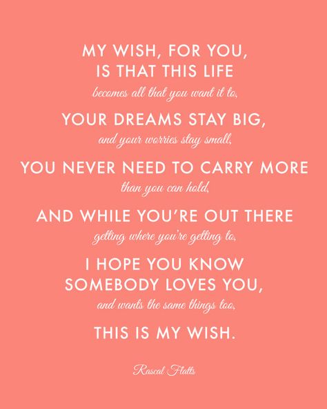 Rascal Flats, Nursery Grey, Coral Nursery, Baby Wishes, Birthday Prayer, 8x10 Prints, Rascal Flatts, My Wish For You, Grey Nursery