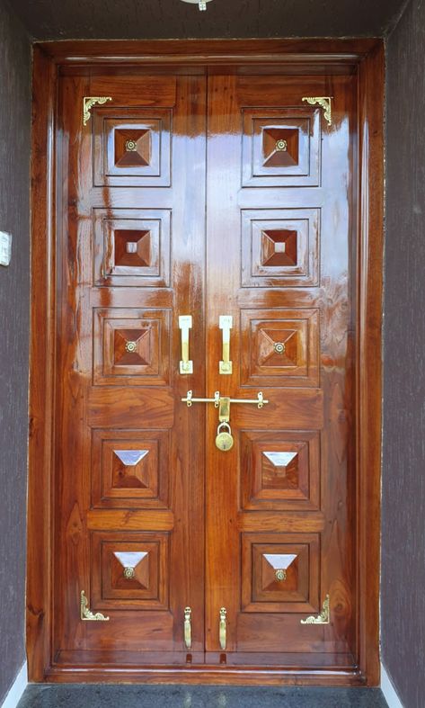 Dubble Door Design, Pooja Unit, Door Ways, Downtown Photography, Door And Window Design, House Front Door Design, House Main Door Design, Single Door Design, Door Design Photos