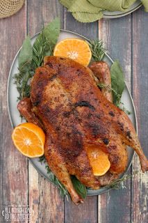 Whole Roasted Duck Whole Duck Recipes, Cajun Turkey Recipe, Holiday Entrees, Roasted Duck Recipes, Goose Recipes, Roasted Duck, Roast Duck, Duck Recipes, Game Food