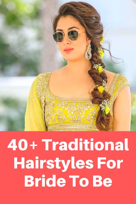 Hairstyles Traditional, Wedding Hairstlyes, Hairstyles For Indian Wedding, Hairstyles List, Saree Hairstyles, Traditional Hairstyle, Hairstyles Indian, Hey Beautiful, Indian Wedding Hairstyles