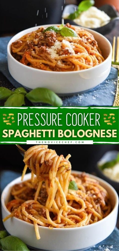 Instant Pot Canning, Pampered Chef Quick Cooker, Easy Spaghetti Bolognese, Easy Instant Pot Dinner, Pressure Cooker Spaghetti, Fasta Pasta, Spaghetti Bolognese Recipe, Italian Night, Comfort Casseroles