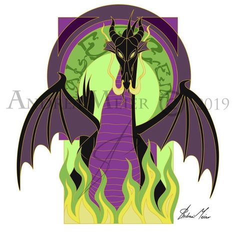 Maleficent Tattoo, Dragon Tattoo Stencil, Maleficent Art, Sleeping Beauty Art, Maleficent Dragon, Evil Disney, Disney Brave, Disney Maleficent, Disney Artists