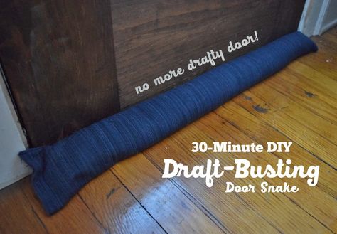 30 Minute DIY: Draft-Busting Door Snake - Always Making Things Diy Door Draft Stopper, Draft Stopper Diy, Homemade Door, Vinyl Mini Blinds, Door Draft Blocker, Door Snake, Draft Blocker, Door Draft Stopper, Cordless Roman Shades