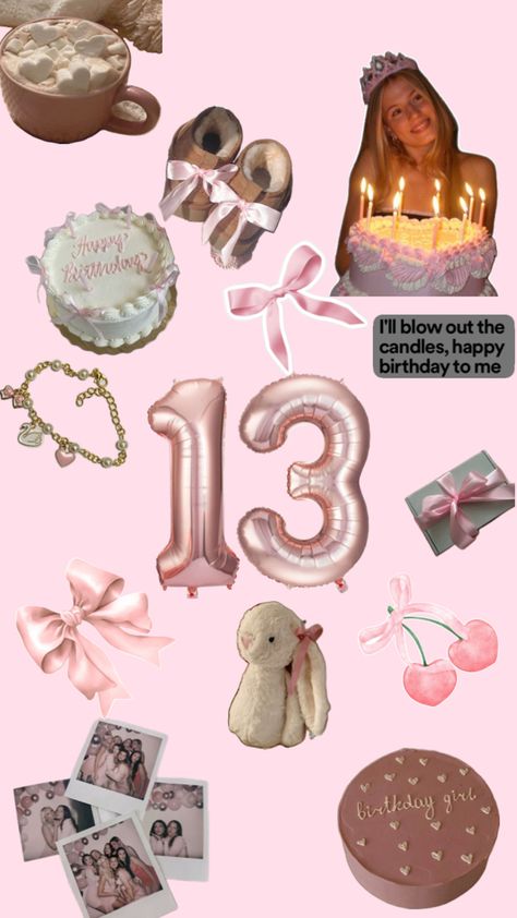 13ty Birthday Party Ideas, 13 Birthday Wallpaper, Birthday 13 Aesthetic, 13 Birthday Aesthetic, 13 Th Birthday, 13th Bday Ideas, 13th Birthday Themes, 13th Birthday Aesthetic, 14th Birthday Aesthetic