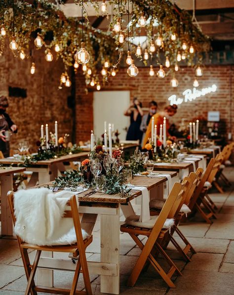 Barn Wedding Lighting, Emma Beaumont, Wedding Fairy Lights, Fairy Light Curtain, Wedding Fairy, Fairy Lights Wedding, Barn Reception, Rustic Wedding Inspiration, Flowers In Jars