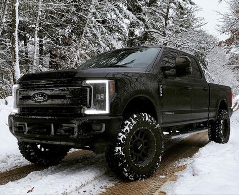 Nice Ford Trucks, Blacked Out Truck, Cute Trucks, Black Ford Truck, Ford Trucks Lifted, Black F150, Black Pickup Truck, Black Trucks, Diesel Brothers