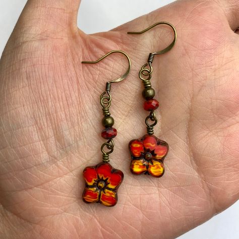 Bead Styles, Boho Drop Earrings, Bead Earring, Estilo Hippie, Earrings Antique, Dope Jewelry, Funky Jewelry, Earrings Red, Jewelry Lookbook