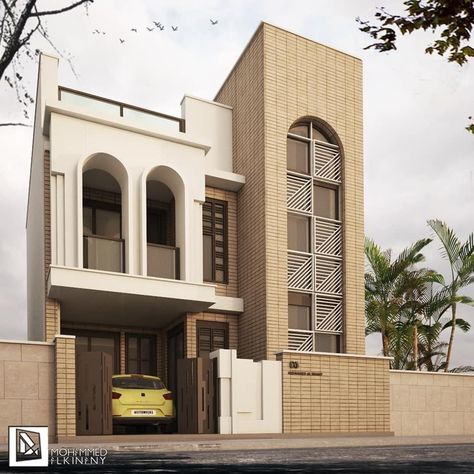 Arabic House Design Exterior, House Outer Design, Facade Architecture Design, Small House Elevation Design, Classic House Design, Building House Plans Designs, Modern House Facades, House Arch Design, Architecture Model House