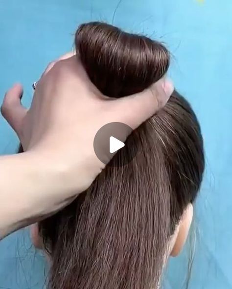 Hairstyle Idea, Ponytail Bun, Natural Hair Tutorials, Easy Hair Updos, Braid Tutorial, Bun Hairstyles For Long Hair, Hair Videos Tutorials, Easy Hair, Length Hair