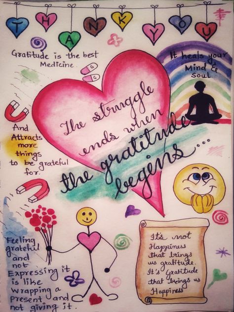 Manifest Drawing Ideas, Gratitude Drawing Art, Manifestation Drawing Ideas, Gratitude Board Ideas, Gratitude Art Projects For Kids, Gratitude Doodle, Gratitude Artwork, Drawing Affirmations, Gratitude Drawing