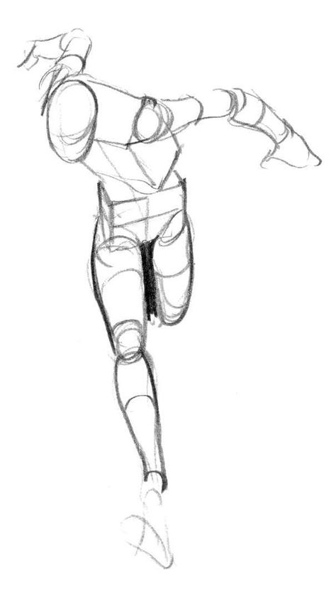 Front Running Reference, Running Anatomy Drawing, Drawing Running Pose, Running Sketch Drawing, Running Person Reference, Walking Forward Reference Drawing, Character Running Reference, Forshortning Poses, Drawing Perspective Poses