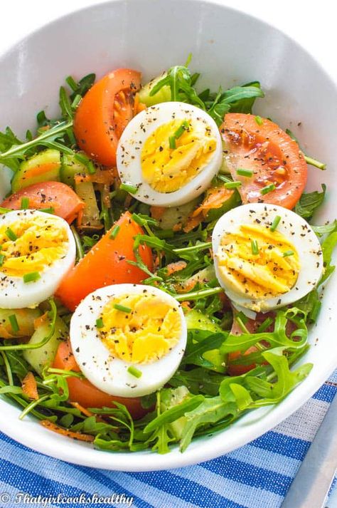 Basic Egg Salad Recipe, Paleo Egg Salad, Salad Low Carb, Health Meal Prep, Healthy Eating Meal Plan, Leafy Green Salads, Healthy Carbs, Egg Salad Recipe, Healthy Lifestyle Food