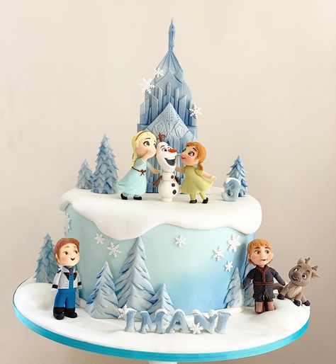 Anna Birthday Cake, Frozen Fondant, Elsa Birthday Cake, Pastel Frozen, Frozen Birthday Party Cake, Frozen Themed Birthday Cake, Elsa Cake Frozen, Disney Frozen Cake, Frozen Theme Cake