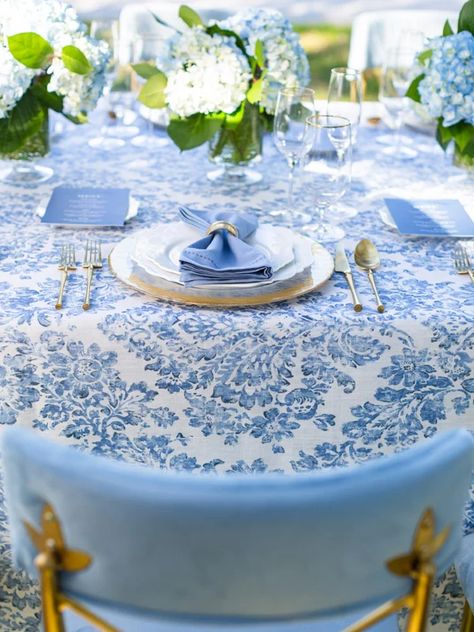 Damask Linen, Blue White Weddings, Wedding Table Linens, White Weddings, Hidden Garden, Table Scape, Inspo Board, Table Linen, Wedding Florals