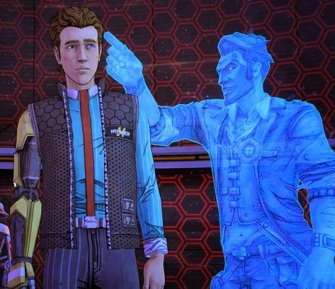 Rhys Tales From The Borderlands, Borderlands Rhys, Rhys Strongfork, Rhys Borderlands, Character Studies, Tales From The Borderlands, Handsome Jack, Gaming Stuff, Random Images