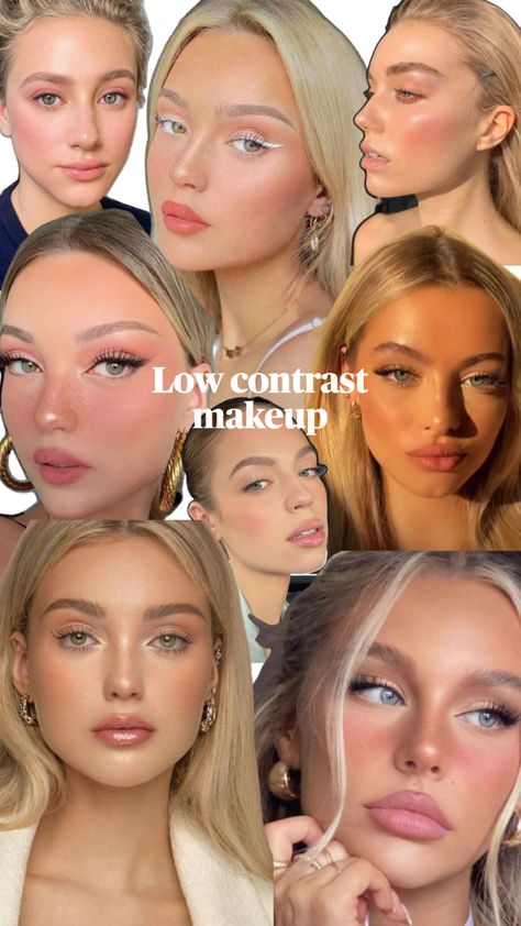 low contrast face makeup Low Contrast Face, Contrast Makeup, Feminine Makeup, Romantic Makeup, Soft Makeup Looks, Subtle Makeup, Swag Makeup, Stunning Makeup, Soft Makeup