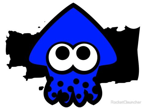 Splatoon Blue, Team Blue Splatoon, Blue Ringed Octopus Splatoon, Splatoon Cuttlefish, Alterna Splatoon, Splatoon Squid, Creepy Vintage, Blue Art Prints, Wallpaper Trends