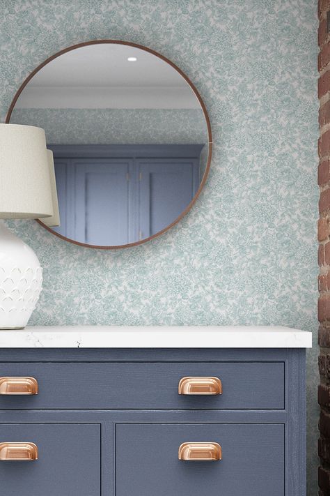 Duck Egg Blue Bathroom, Mums Wallpaper, Duck Egg Blue Wallpaper, A4 Wallpaper, Laura Ashley Wallpaper, Duck Egg Blue Colour, Farrow & Ball Wallpaper, Woodland Wallpaper, Harlequin Wallpaper