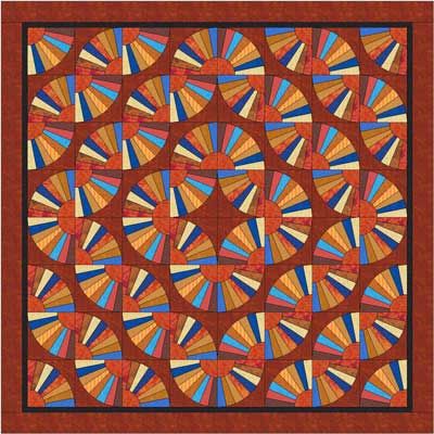 Fan Quilt Block, Fan Quilt Pattern, Wedge Quilts, Fan Quilts, Oak Island North Carolina, Quilt Contemporary, Strip Quilting, Solid Fabric Quilts, Japanese Quilt Patterns