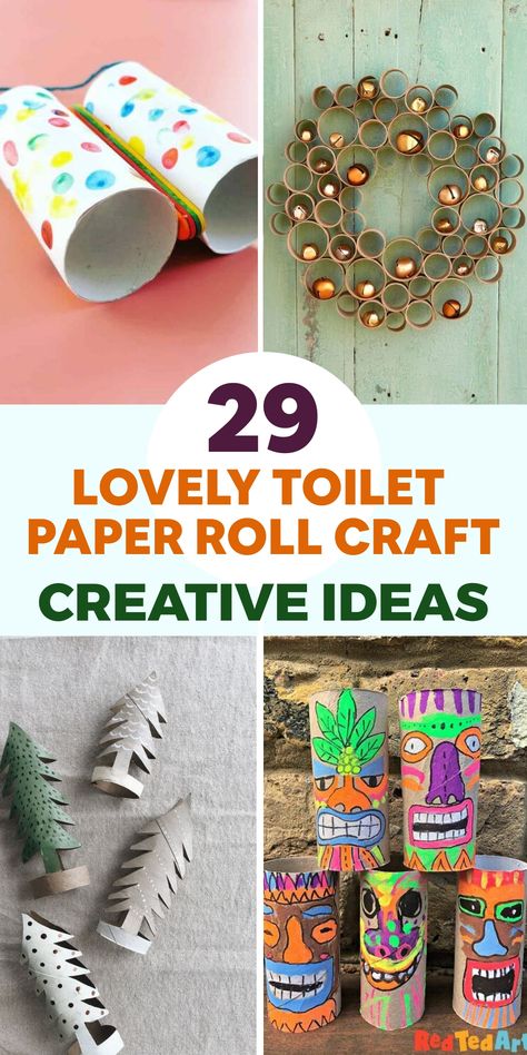 Discover the endless possibilities of repurposing toilet paper rolls with these creative and charming DIY craft ideas! Transform plain rolls into adorable mini owls by shaping and painting them, adding googly eyes and feathers for a playful twist. Unleash your artistic side by turning rolls into unique wall art pieces - cut, flatten, arrange, paint in vibrant shades to design a one-of-a-kind masterpiece. Stay organized in style with handmade pencil holders crafted from stacked rolls adorned with Train Crafts, Diy Rocket, Abstract Art Projects, Trending Crafts, Planter Diy, Diy Confetti, Diy Toilet, Toilet Paper Rolls, Diy Abstract Canvas Art