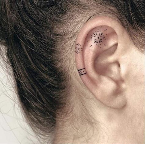 Eleanor Tattoo, Ear Face Tattoo, Helix Tattoo, Ear Tattoos, Face Tattoo, Ear Tattoo, Girl Tattoos, I Tattoo, Tattoos For Women