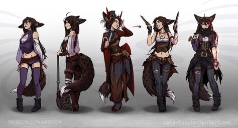 Fox Outfit, Fox Artwork, Fox Spirit, Fox Girl, Fox Art, Cute Anime, Female Character Design, Dnd Characters, Creature Art