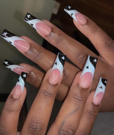 Black Nails With Initial, Long Nails For Kids, Nails With K Initial, Acrylic Nail Designs Classy, Elegant Touch Nails, K Initial, Aqua Nails, Acrylic Toe Nails, Long Nail Designs