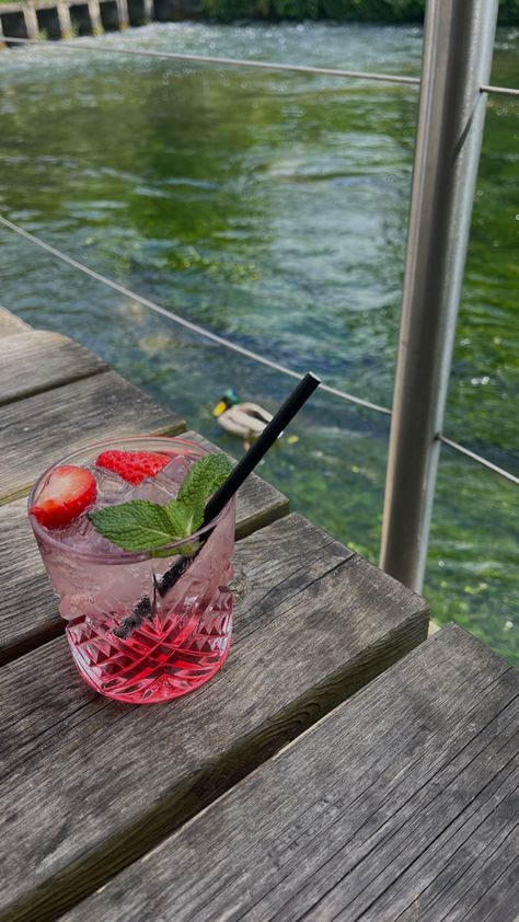 summer, instgaram inspo, aesthetic, mocktail, cocktail, on the river Mocktails, The River, Food And Drink, Aperitif