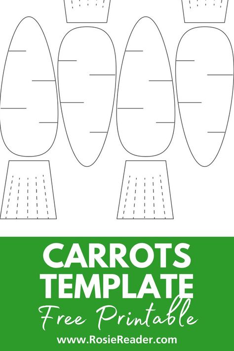 This carrots template free printable is terrific for kids crafts! Carrot Template, Carrot Patch, Template Free Printable, Reading Adventure, Make Believe, Art N Craft, Templates Printable Free, Farmer's Market, Valentines For Kids