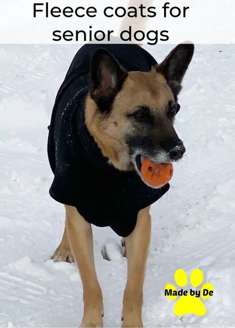 Ultra fleece dog coats are just right for dogs that want to be active but have trouble in the cold. Large Dog Coats, Mini Labradoodle, Snow Balls, Fleece Dog Coat, Dog Clothes Diy, Giant Breeds, Senior Dogs, Dog Winter Coat, Dog Fleece