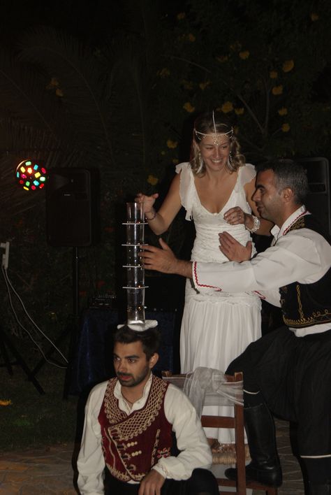 the cypriot dancers..which were great they really got everyone going. it was part of the extras package at vasilias weddings.