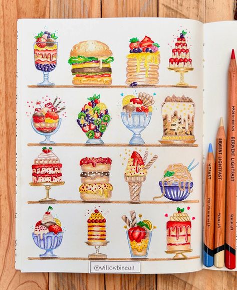 Yummies from Small Victories I didn’t really have a plan for this one - that much is obvious! I wanted to have some fun. I did and it’s… | Instagram Johanna Basford Small Victories, Small Victories Johanna Basford, Derwent Lightfast, Absolute Carnage, Wonder World, Colouring Inspiration, Joanna Basford, Pencil Techniques, Colouring Pencils