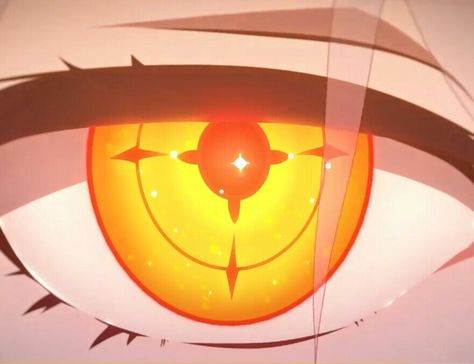 Orange Eyes Drawing, Orange Anime Eyes, Lifeless Eyes Anime, Unique Pupils, Anime Pupils, Orange Eyes Anime, Golden Eyes Anime, Kiana Honkai Impact, Kiana Honkai